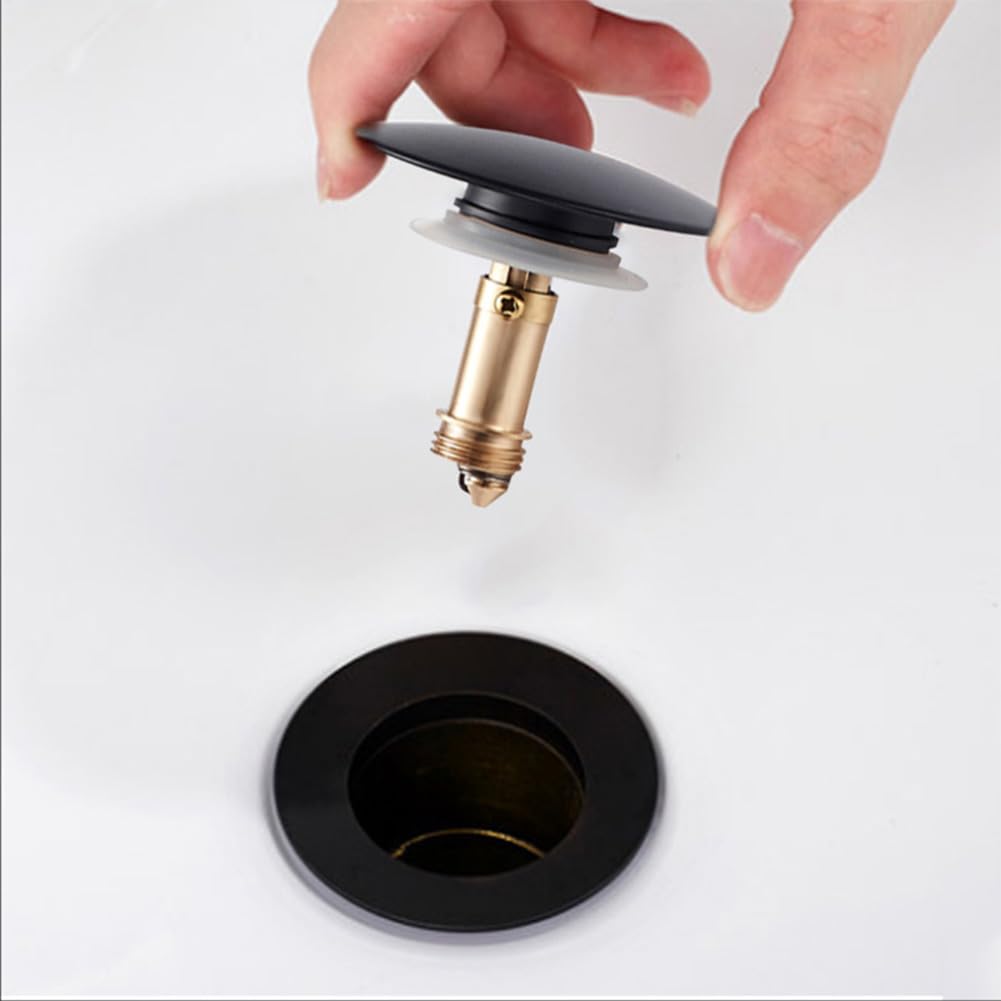 Sink Lug Badkamer 40mm Pop-Up Plug Vervangende Afvoer Plug Badkamer Wastafel/Wasbak plug Stop Afvoerzeef Badkamer RVS Afvoer Plug voor Keuken en Badkamer Sink Lug Badkamer 40mm Pop-Up Plug Vervangende Afvoer Plug Badkamer Wastafel/Wasbak plug Stop Afvoerzeef Badkamer RVS Afvoer Plug voor Keuken en Badkamer