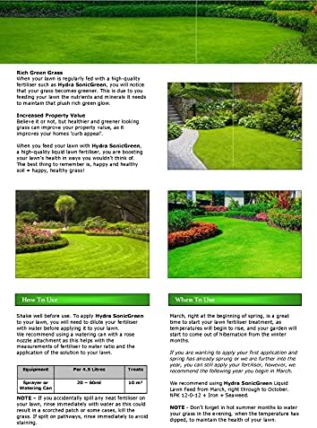 Hydra SonicGreen Grass Lawn Feed Fertiliser(1 Litre)