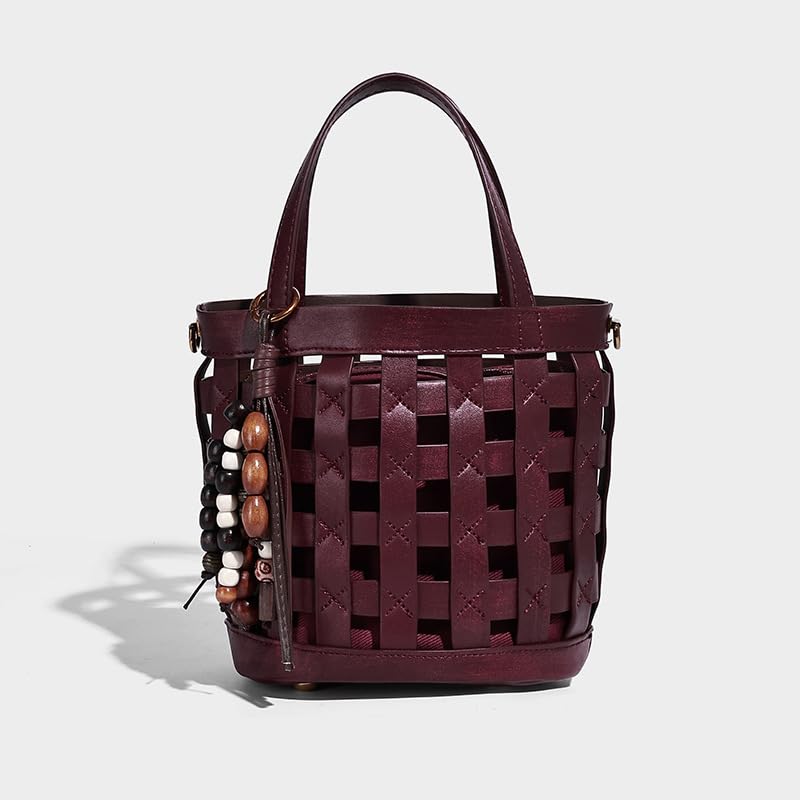 Fashion Woven Basket Handbag Purse – Chic Boho Shoulder Crossbody Bag for Women Stylish Sling Purse Tote Bag3