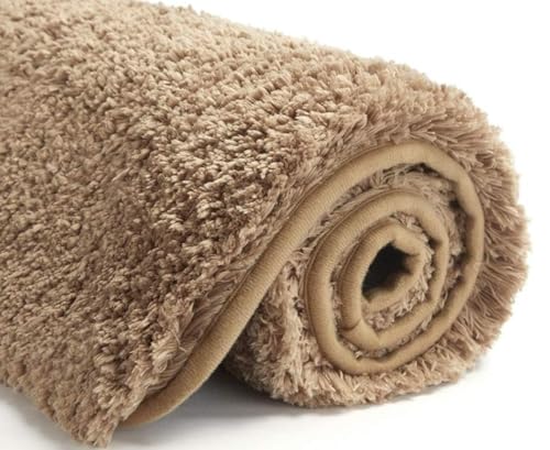 Image of HOWNICE Door Mat for Home,Bedroom,Bathroom,Kitchen,Living Room,Entrance,Room Mats,Foot Mats,Floor mat,Main Door,Non Slip Mats,Door Mate,Floor Mat,Soft Matt Fluffy (Bedroom Mat Gold Matt, Medium)