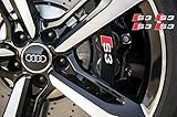 Audi S3 Brake caliper Mirror Window decal (white Ð silver Ð red)