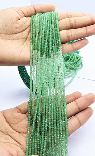 Perles de chrysoprase naturelle facettées pour concevoir un bijou unique