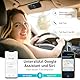 AGPTEK Freisprecheinrichtung für Auto, Bluetooth 5.0, integriertes Mikrofon, mit Clip für GPS, Musik, TF-Kartenslot, automatische Wiederverbindung, Lautsprecher, Auto, IOS Siri & Google Assistant