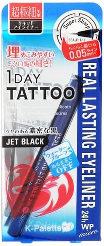 K-palette Real Lasting Eyeliner WP 01, Jet Black, 1 Ounce