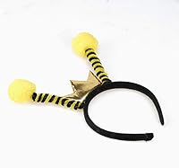 Vista 7 de BinaryABC Diadema de abeja de Halloween y diadema de bola de antena, accesorios de disfraz