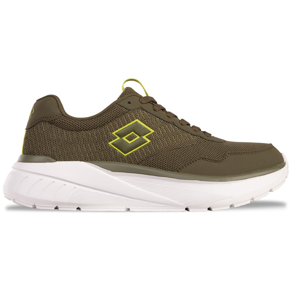 Lotto ATHLETIV Unisex Trainers, Olive/Lime, 41 EU, Olive Lime, 8.5 UK