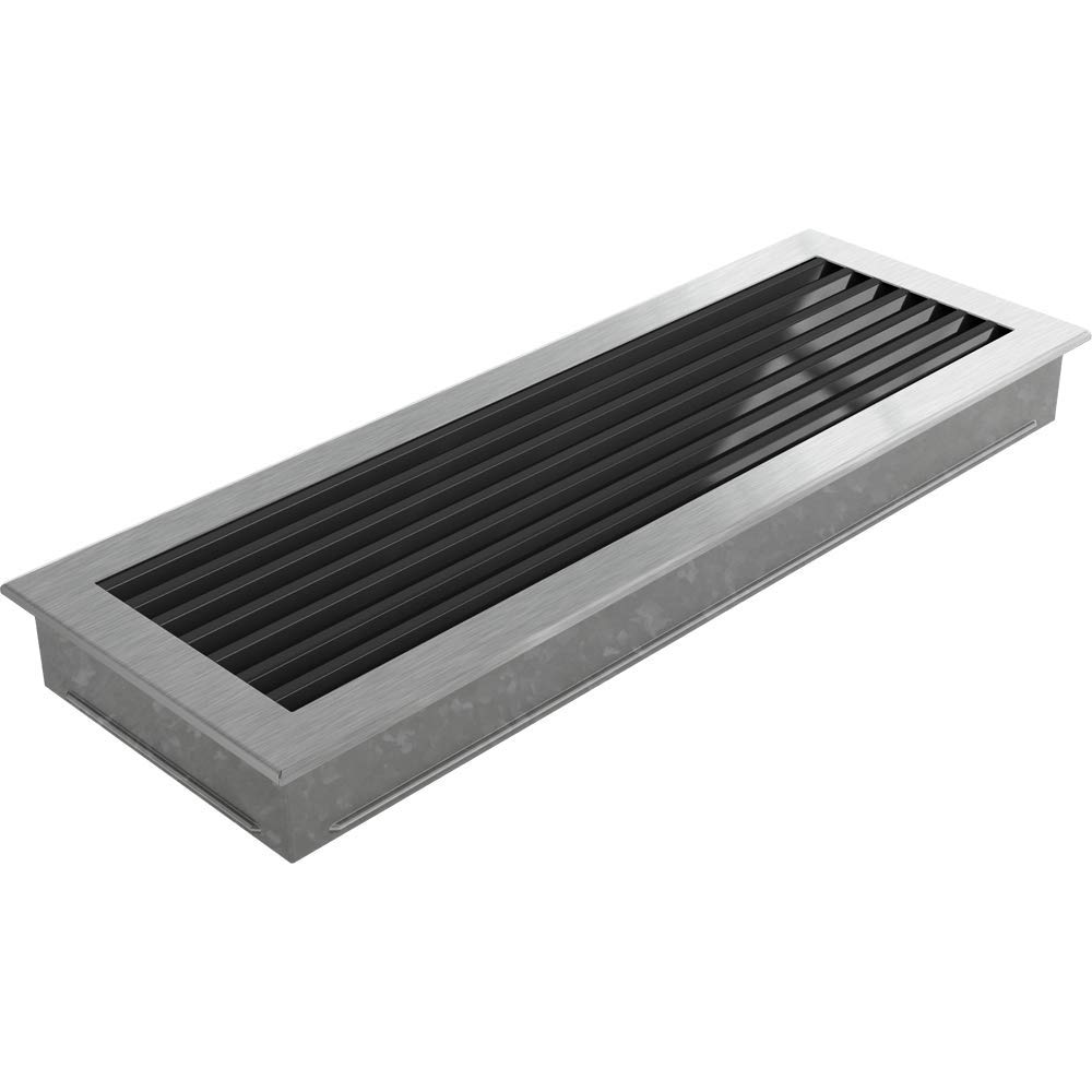 kratki 49SZ/Fresh Ventilation, Fireplace Grille, Polished, 17 x 49 cm - Image 2