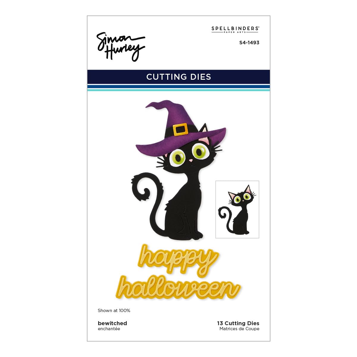 Spellbinders Metal Bewitched Etched Dies From The Spooktacular Collection By Simon Hurley