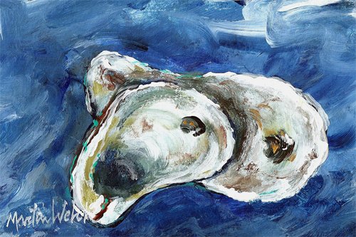 Caroline's Treasures MW1177PINT Oysters 16 ounce Mixing Glass Pint Glass for Beer, Margaritas, Sodas and More, Restaurant Quality Glassware