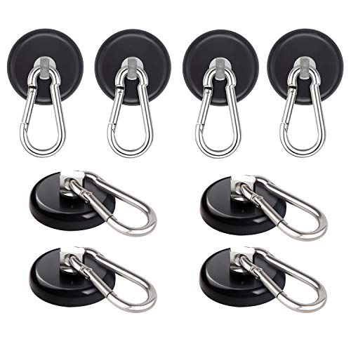 Ant Mag Magnetic Hooks Heavy Duty Neodymium, 140LBS Swiveling Carabiner by Ant Mag - Used condition - US$33.85