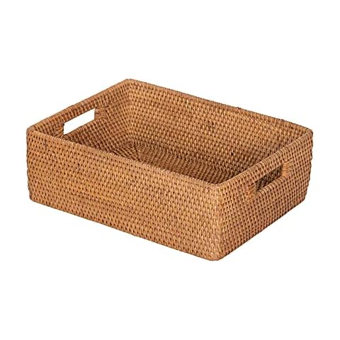 Kouboo Laguna Rattan Shelf with Basket Cover