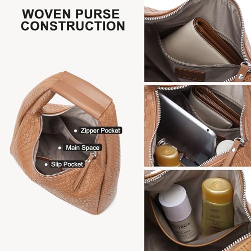 Image of BOSTANTEN Shoulder Bag for Women Trendy Summer Hobo Handbag Purse Top-handlde Tote Bag