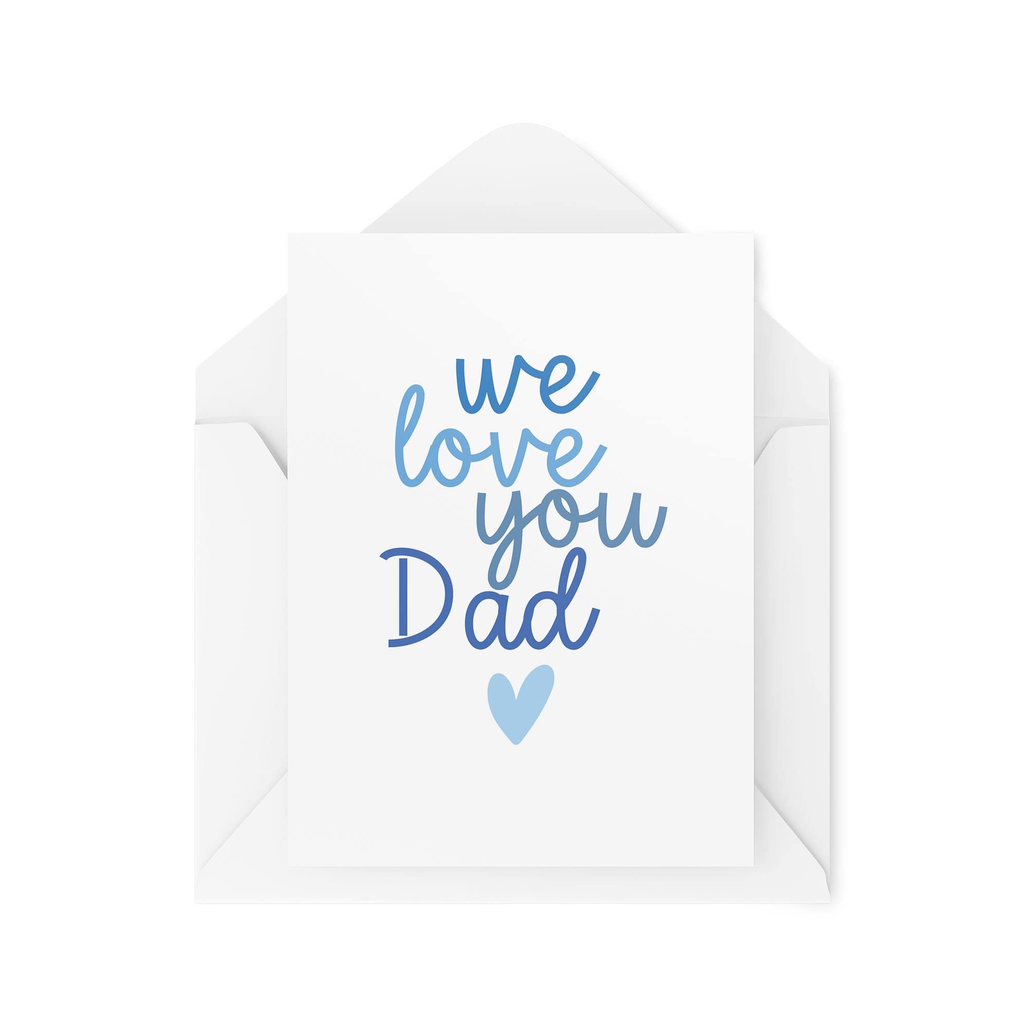 Biglietto Di Auguri Per La Festa Del Papà | Formato A5 Con Scritta 'Best Dad In The World' | Interno Bianco Con Busta | Finitura Opaca