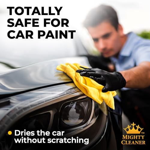 Premium 2pk Mini +1 Free Shammy Cloth for Car Drying - 17”x13” - Super Absorbent Chamois Towel for Car - Scratch-Free, Reusable & Soft Cleaning Towel