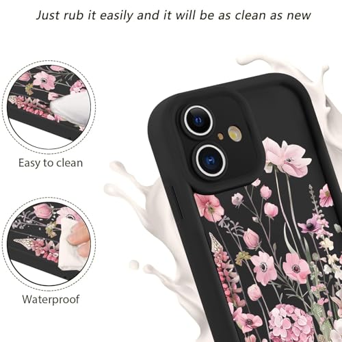 FBHGLOA Case for iPhone 17 6.3'' Cute Pink Flower Phone Case, Girly Kawaii Floral Aesthetic Print Cover Soft Silicone Slim TPU Shockproof Protective Bumper Funda for Women Girls by FBHGLOA - Image 6