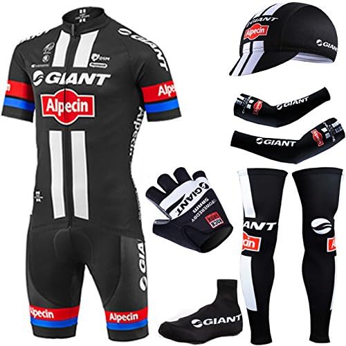 Giant 2015 Ciclismo Abbigliamento comprende 2015 Pantaloncini Bici Maglia  con scalda Muscoli e mezzi Guanti Dito Ciclismo Come Foto (XXL) :  Amazon.it: Abbigliamento