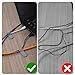 40 Pcs Hook and Loop Cable Ties Self Adhesive Cable Clips Cord Organizer Under Desk Adjustable Cables Straps Reusable Adhesive Wire Straps for PC Electronics Home Kitchen Appliances Office (Grey)
