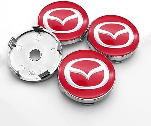 Tapacubos centrales de rueda de coche, 4 unidades, para Mazda 2, 3, 5, 6, MX5, MX30, CX30, CX50, CX, 7, 8, 9, 2.362 in, emblema, a prueba de polvo,