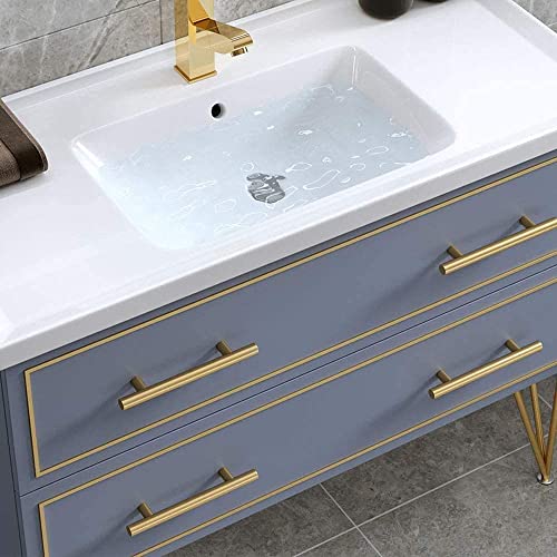 Goldenwarm 10Pcs Cupboard Handle Gold Cabinet Handles Brass Kitchen Handles Stainless Steel, Hole Centers: 160mm - Image 3