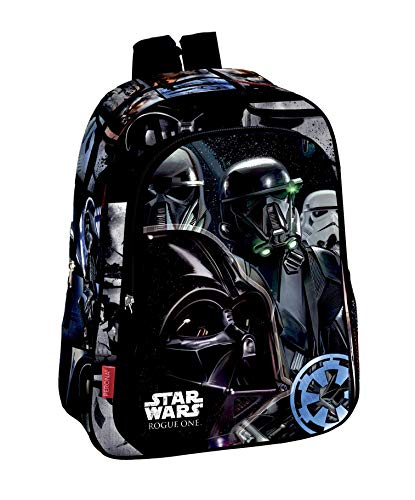 Montichelvo Star Wars Rogue One Mochila Infantil  36 cm  Negro  30 x 24 10