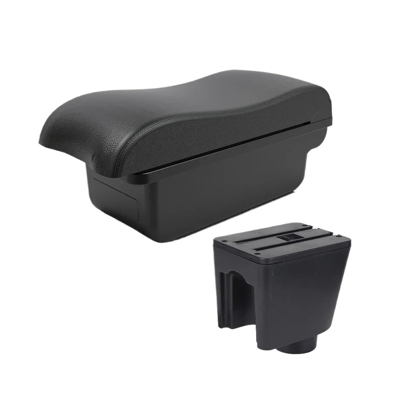 Umdjju A2 Black Line No Usb For Chevrolet For Aveo For T200 Armrest Modification Car Interior Center Console Double-Layer Storage Box With Usb Accesso Car Centre Console Armrest Box(A2 Black Line No Usb)