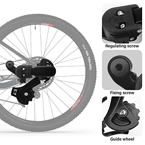 Bicycle Rear Derailleur, 6/7/Speed Direct Hanger Mount for Mountain Bike, Aluminum Alloy 18/21Speed Speed Rear Derailleur, Bike Repair Accessories