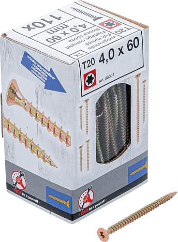 BGS Diy 88007 | Mehrzweckschrauben | T-Profil (für Torx) T20 |...