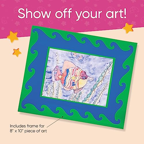 Hearthsong Art Place Portfolio With Handles-8 Expandable Color Coded Accordion Files For Organizing Children's Artwork-19 H X 15.25 W, Green #TOP4