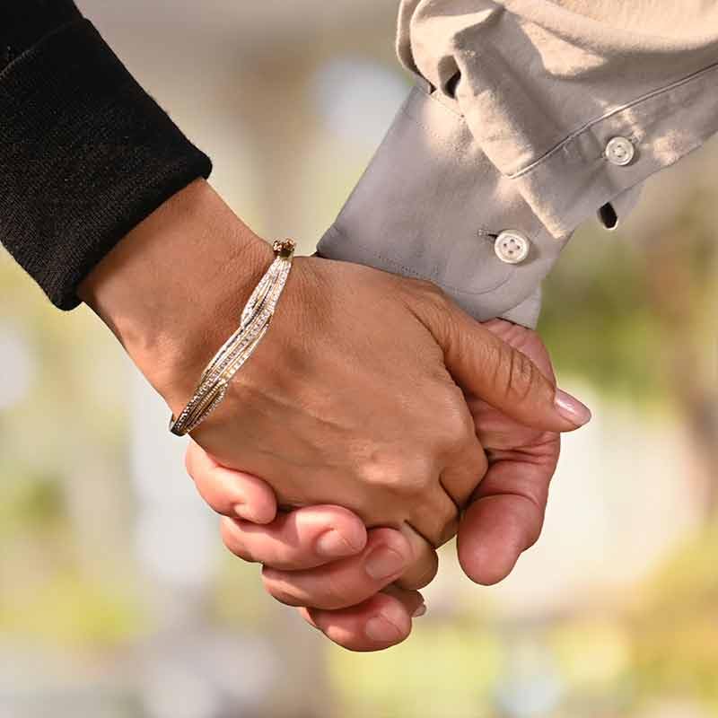 Diamond Forever Sentiment Bangle | Women's Bracelets | Gold Tone Jewelry | Romantic Jewelry | Gifts for Her | I Love You Inscription | Includes 20 Genuine Handset Diamonds #9474-01073