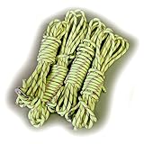 エリッゼ(ELLISSE) 蓄光+反射ガイロープ（テントロープ）アルミ自在金具付　5.0mm×4M　4本セット　TGR-4J