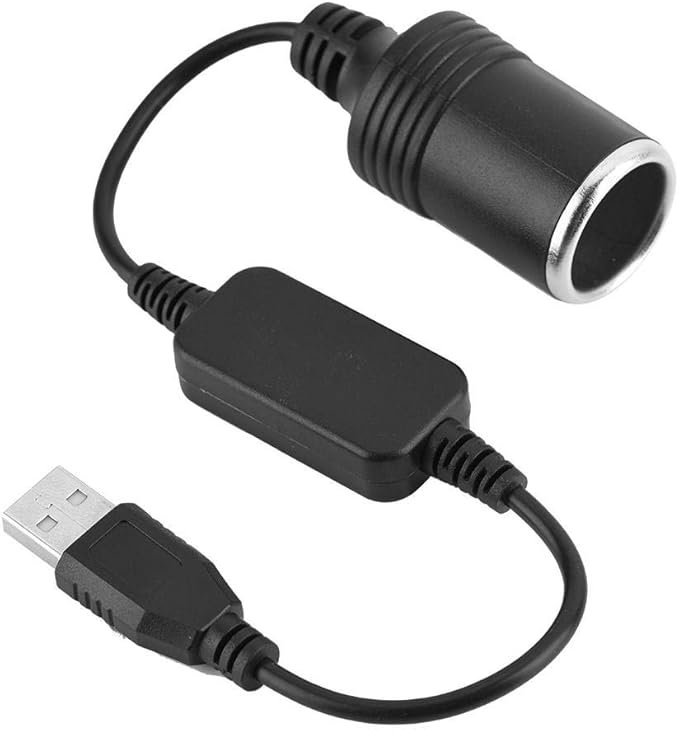 Tangxi 5V USB to 12V Car Cigarette Lighter,Socket Female