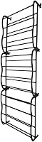 Sapateira Vertical De Parede E Porta Para 36 Pares (Preto)