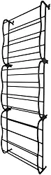 Sapateira Vertical De Parede E Porta Para 36 Pares (Preto)