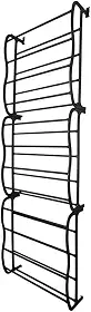 Sapateira Vertical De Parede E Porta Para 36 Pares (Preto)