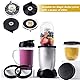 KBNIAN 2 Basisgetriebe + 2 Blade Zahnräde Mixer Ersatzteile Kunststoff Base Gear und Rubber Gummiblätter Zahnräder Ersatzzahnräder für 250 W Magic Bullet Entsafter Mixer