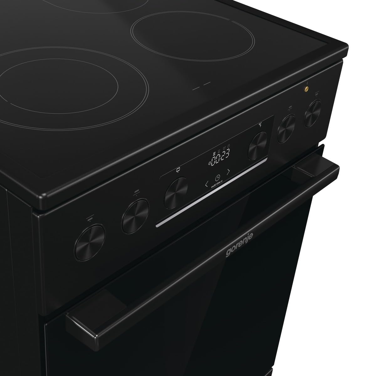 Gorenje GECS5C70BPA Elektro-Standherd 50cm 70 Liter Glaskeramik-Kochfeld schwarz