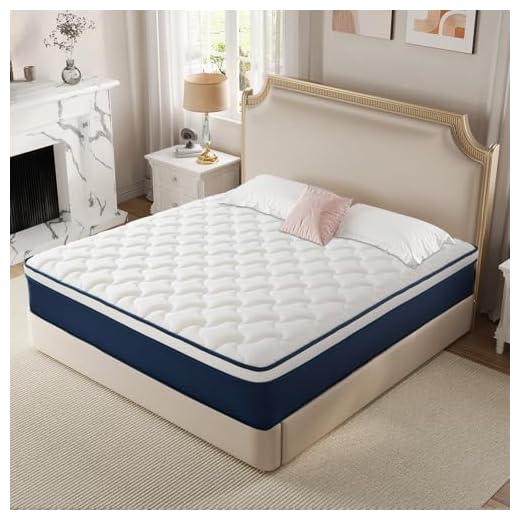 Kesyup Queen Size 12 Inch Gel Memory Foam Hybrid