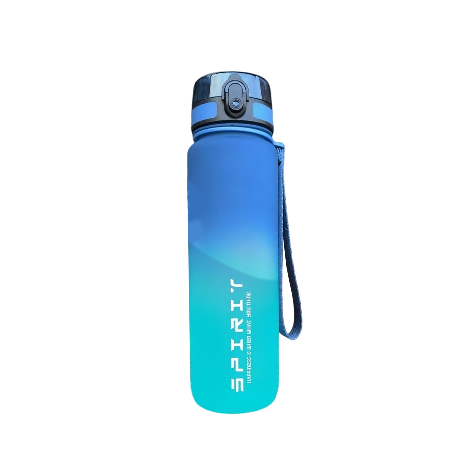 curfair Drop-proof Water Bottle Outdoor Travel Mug Water Cup Bpa Leak-proof Gradient Color Sport Cup for School Travel Outdoor Activities Green 500ML