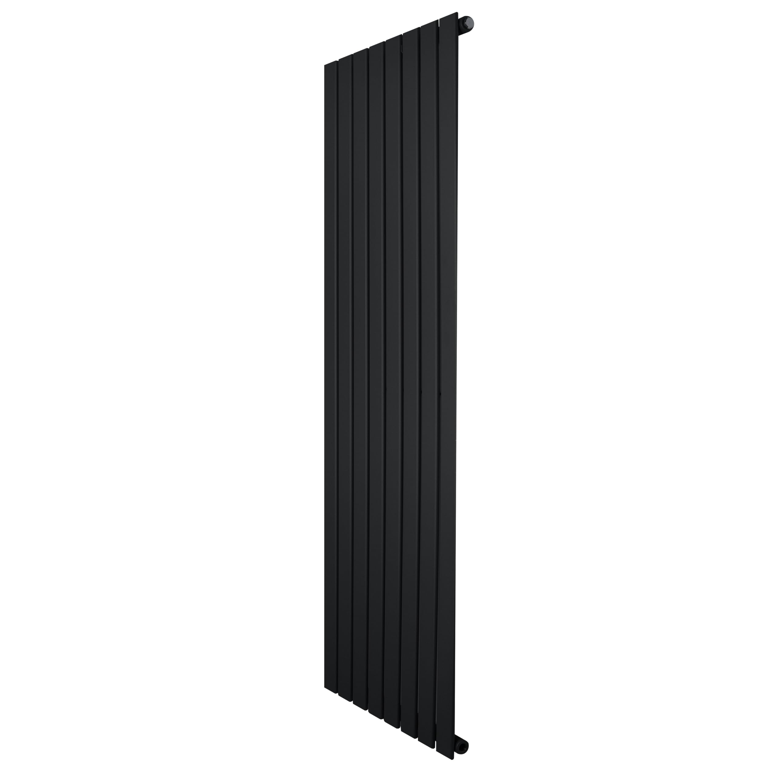Monster Shop Black Flat Single Column Radiator 1600Mm X 560Mm Modern Designer Single Panel Central Heating Heater Matt Carbon Steel Vertical Kitchen Living Room Free Cleaning Brush Fixing Kit & Brackets