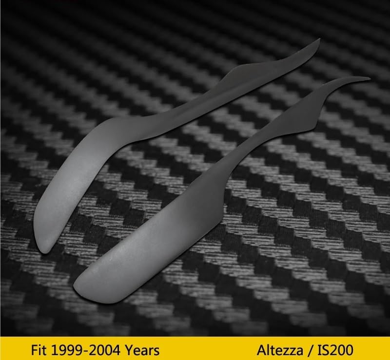 Reflektor samochodowy osłona brwi naklejka wykończeniowa, Compatible With LEXUS, IS200 Altezza 1999-2004 lampa czołowa powieka(Fiber glass)