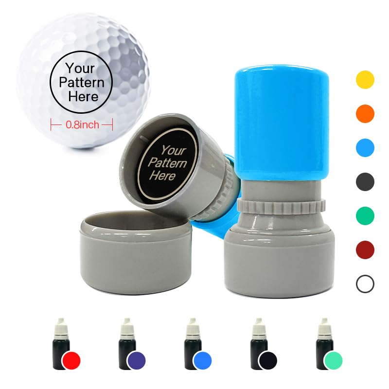 ORYG Custom Golf Ball Stamp Personalized Long Lasting Golf Ball Marker - Effortlessly Customize Your Golf Balls with Unique Markings - Golf Accessories Gift for Golf Enthusiasts, Includes Ink Bottle