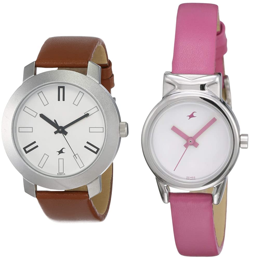 Fastrack Men Leather Analog White Dial Watches - Nk3120Sl01, Nk6088Sl01, Band Color-Brown (B07X4KJG48) Amazon Price History, Amazon Price Tracker
