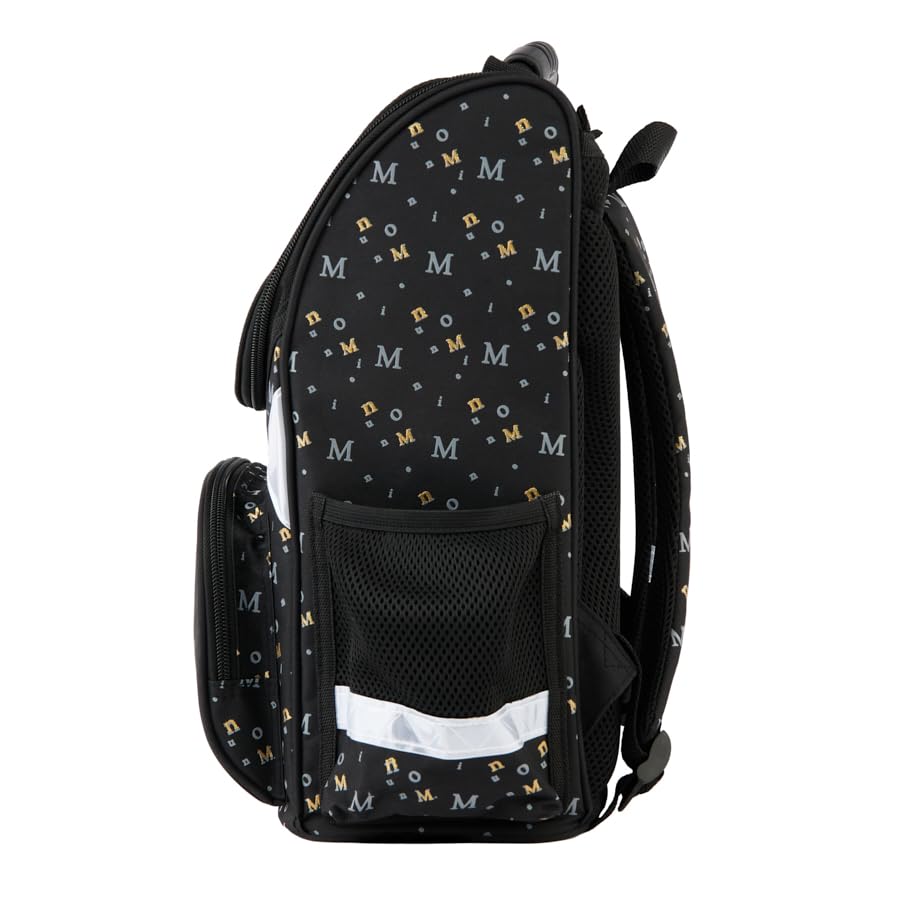 Goldkids - Schulranzen für Jungen und Mädchen, 13er-Set - Schul-Rucksack für Kinder mit Federmäppchen - Schuhbeutel, Brotdose, Trinkflasche und Hausaufgabenheft - Minnie Maus Motiv - 1-3 Klasse
