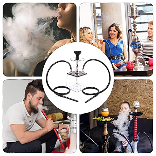 InLoveArts Shisha Set, LED Shisha 2 Schlauchwürfel-Shisha-Komplettset mit einzigartiger Form und Fernbedienung Bunte LED… – Bild 5