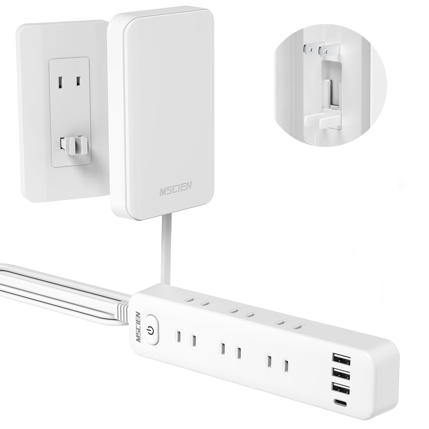 エムサインMscien コンセントカバー 赤ちゃん 電源タップ usb付き ベビーガード 延長コード 2m 雷ガード 9個口 4個usb コンセント タップ たこあしコンセント テーブルタップ タコ足配線 子供 コンセントガード おしゃれ 配線カバー付き