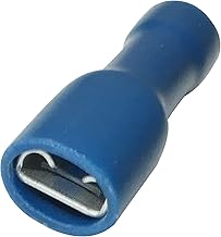 AERZETIX: 10 x Cosses Electriques - Femelles - Plates - Serrage - 4.8mm - 0.8mm - 1.5-2.5mm² - Isolées - Bleues - C11512