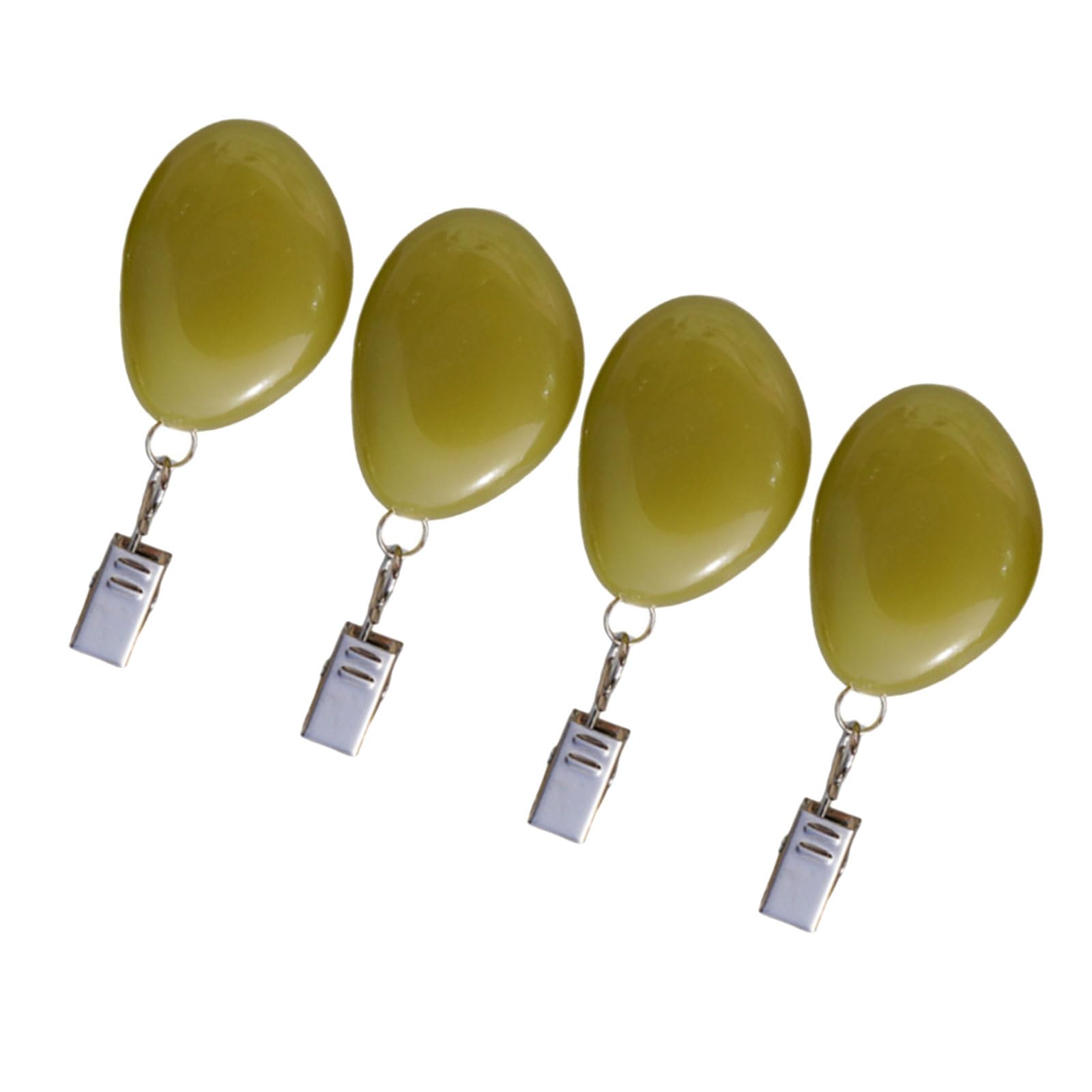 Jazuaiao 4Pcs Agates Rock Tablecloth Clips Perfect for Securing Curtains and Table Linens Cover Fasteners Strong Clamps