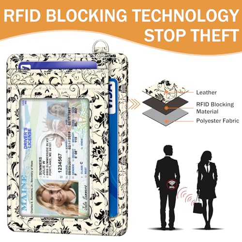 Image of Yonlevres Cat Credit Card Holder Small Wallet Women RFID Blocking Slim Cute | Front Pocket, Handy, RFID Blocking, Woman Girls Ladies Gifts, D-ring for Keychain,Thin Mini Card Case, ID Window, PU Leather