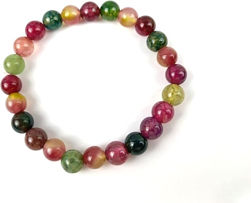 Miniatura 7 de Pulsera elástica de cuentas redondas de azabache, natural, metafísico, A+, folleto gratuito, regalo curativo, pulsera de cristal con piedras