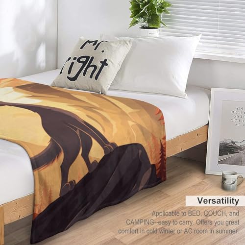 Couverture loup en flanelle moelleuse quatre saisons - 5